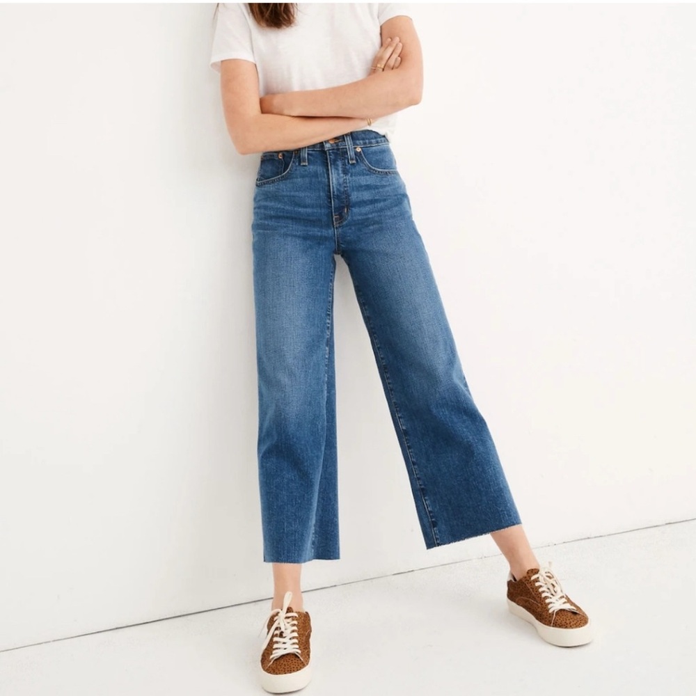 Madewell Slim Wide-Leg Crop Jeans - Size 25